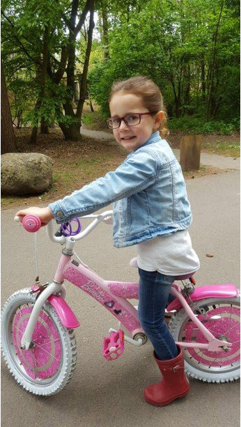 Centre Parcs - Lilly on her bike