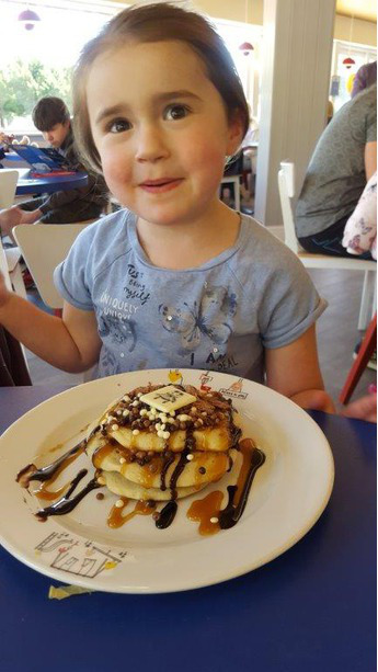 Poppy with Pancakes at Centre Parcs
